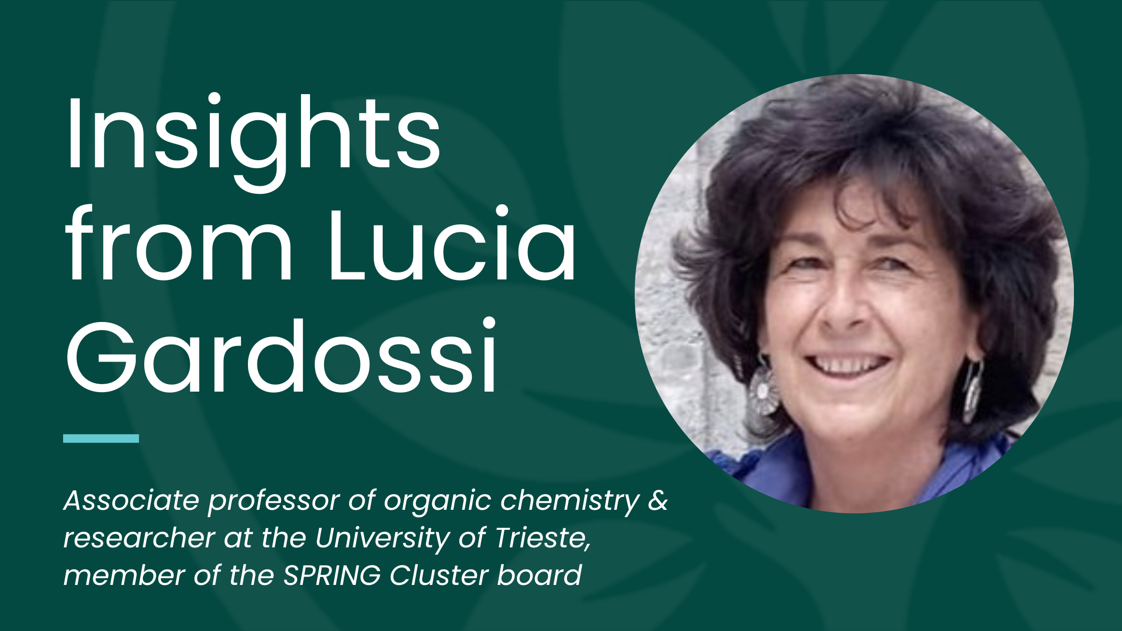 Building consciousness of bioeconomy as a development model: Insights from Lucia Gardossi