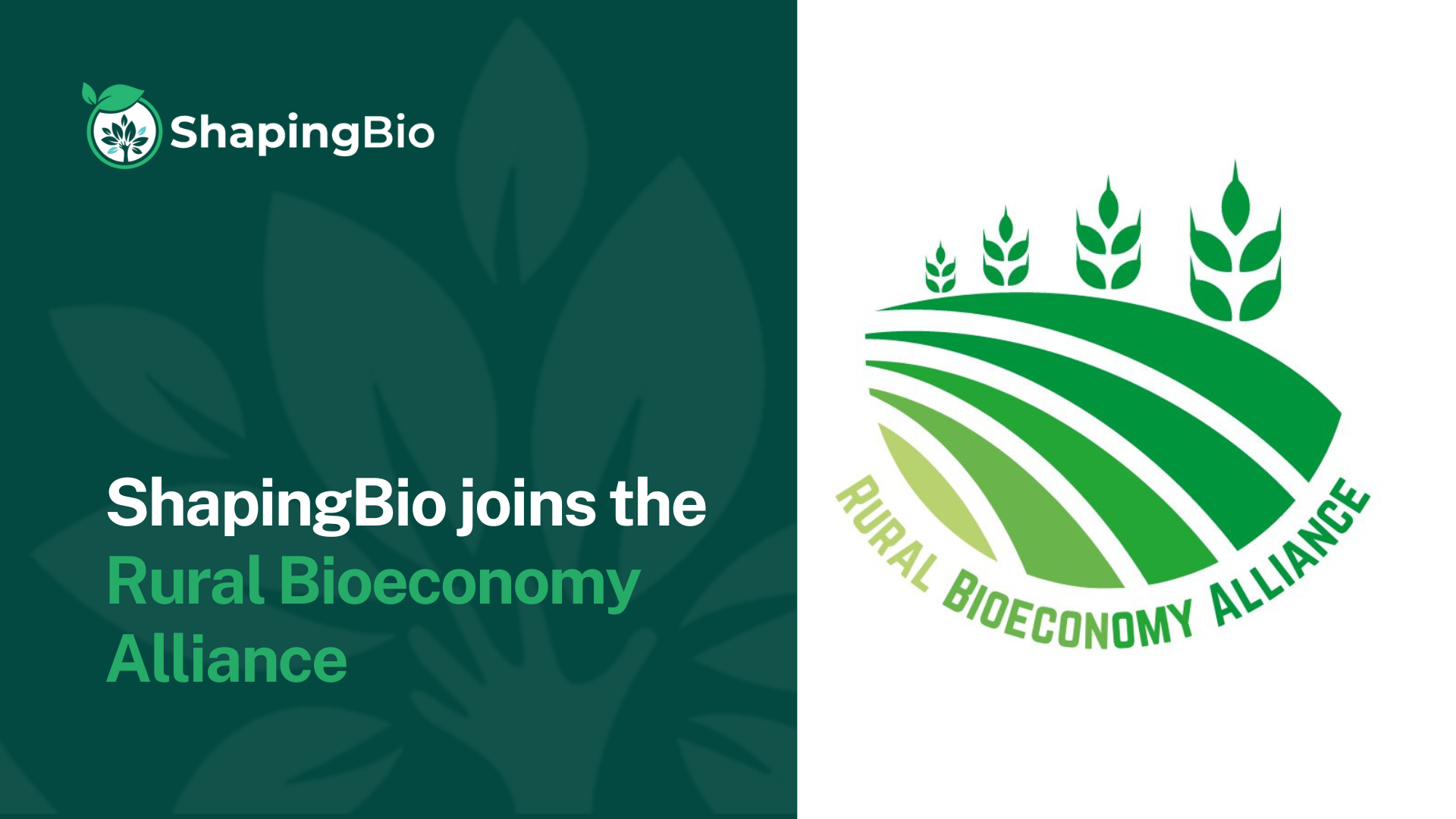 ShapingBio joins the Rural Bioeconomy Alliance